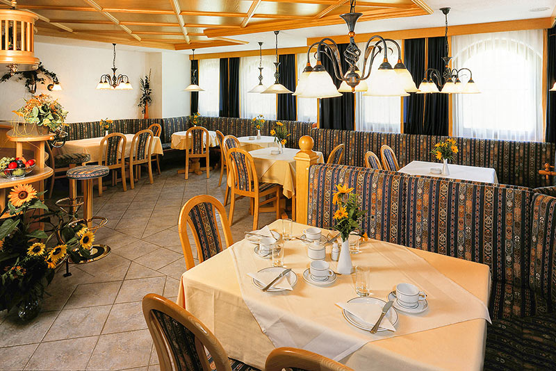 Frühstücksraum im Gästehaus Wallner